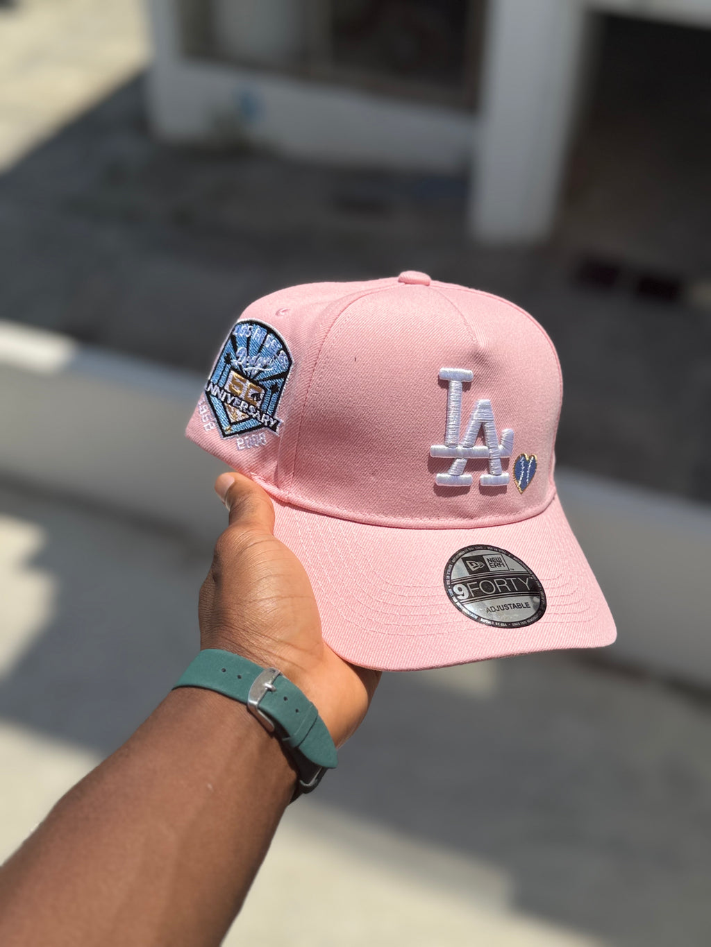 Los Angeles Dodgers 50th Anniversary Heart