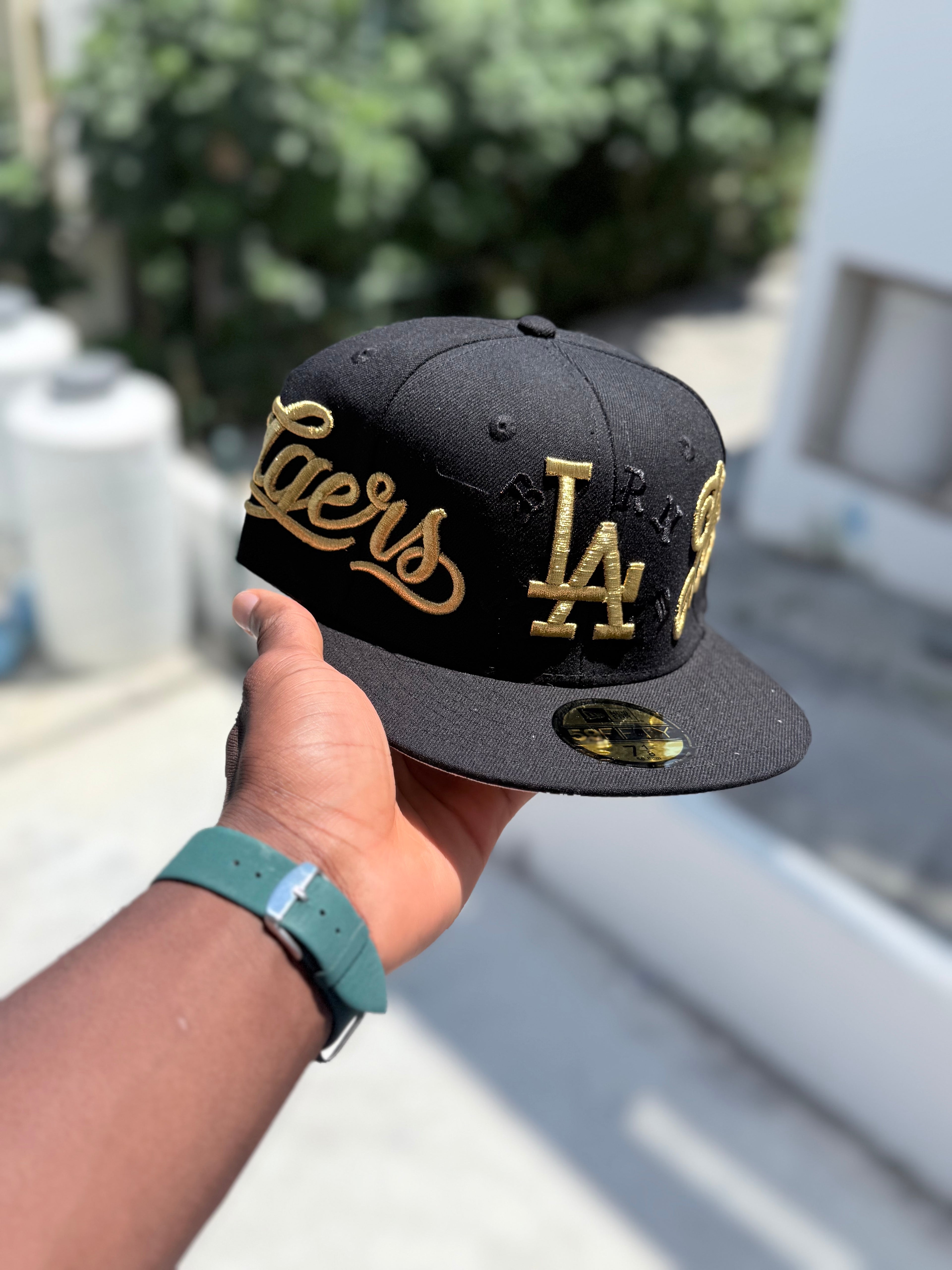 Los Angeles Dodgers Black Gold Script