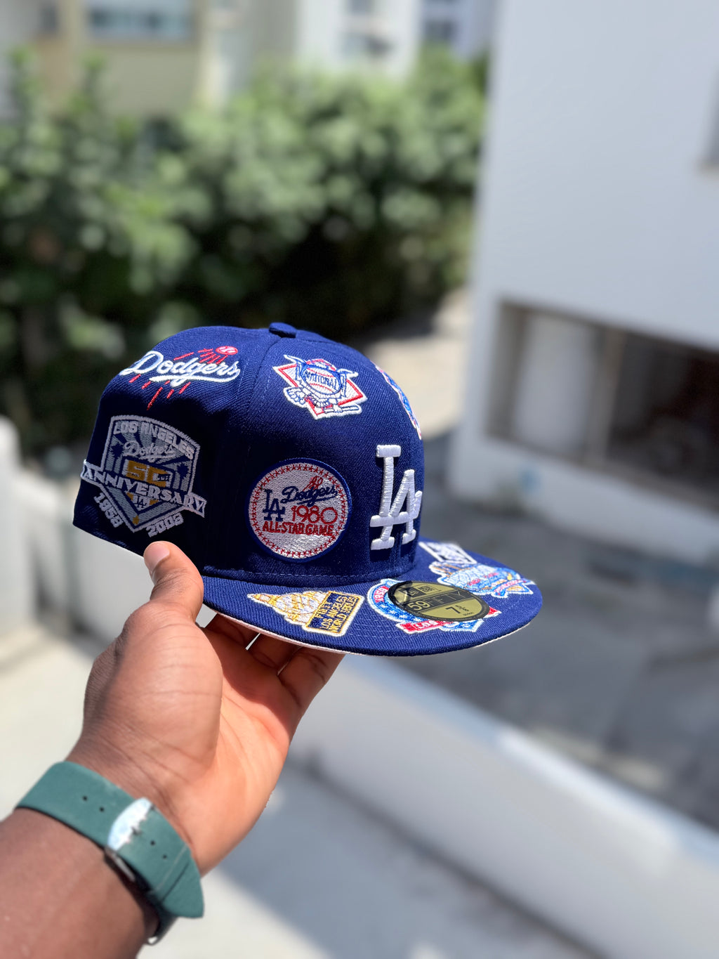 LA Dodgers "All-Over Side Patch" 59FIFTY Fitted Hat