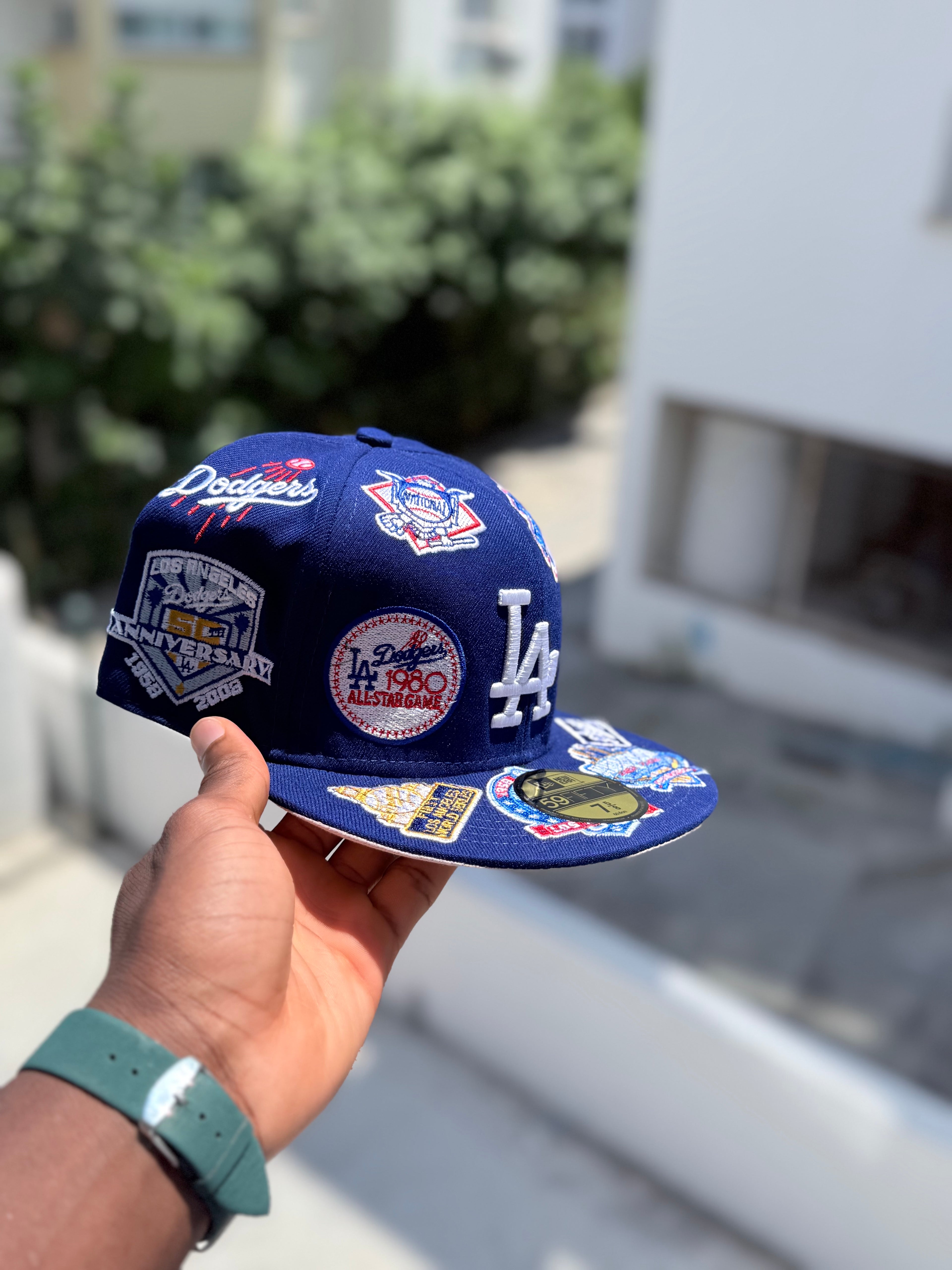 LA Dodgers "All-Over Side Patch" 59FIFTY Fitted Hat