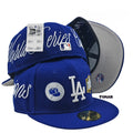 New Era Los Angeles Dodgers Blue Script World Series 59FIFTY Fitted Hat.