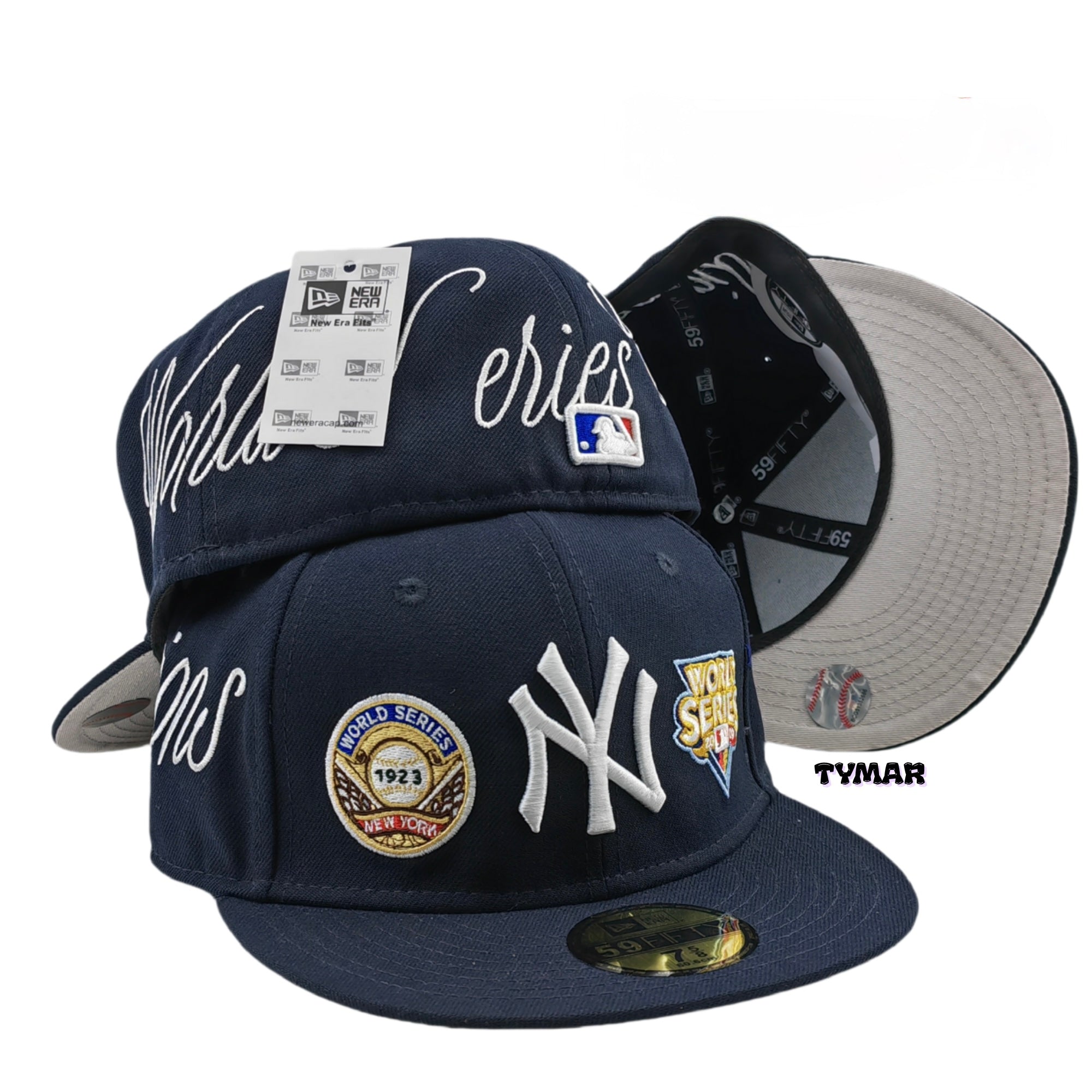 New York Yankees Black Script World Series