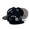 New Era Los Angeles Dodgers Historic Multi-Logo 59FIFTY Fitted Hat.
