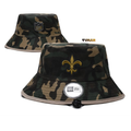 New Era x New Orleans Saints Official Camo Training Camp Panama Bucket Hat