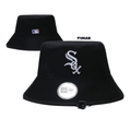 New Era White Sox "Core Black" Drawstring Bucket Hat