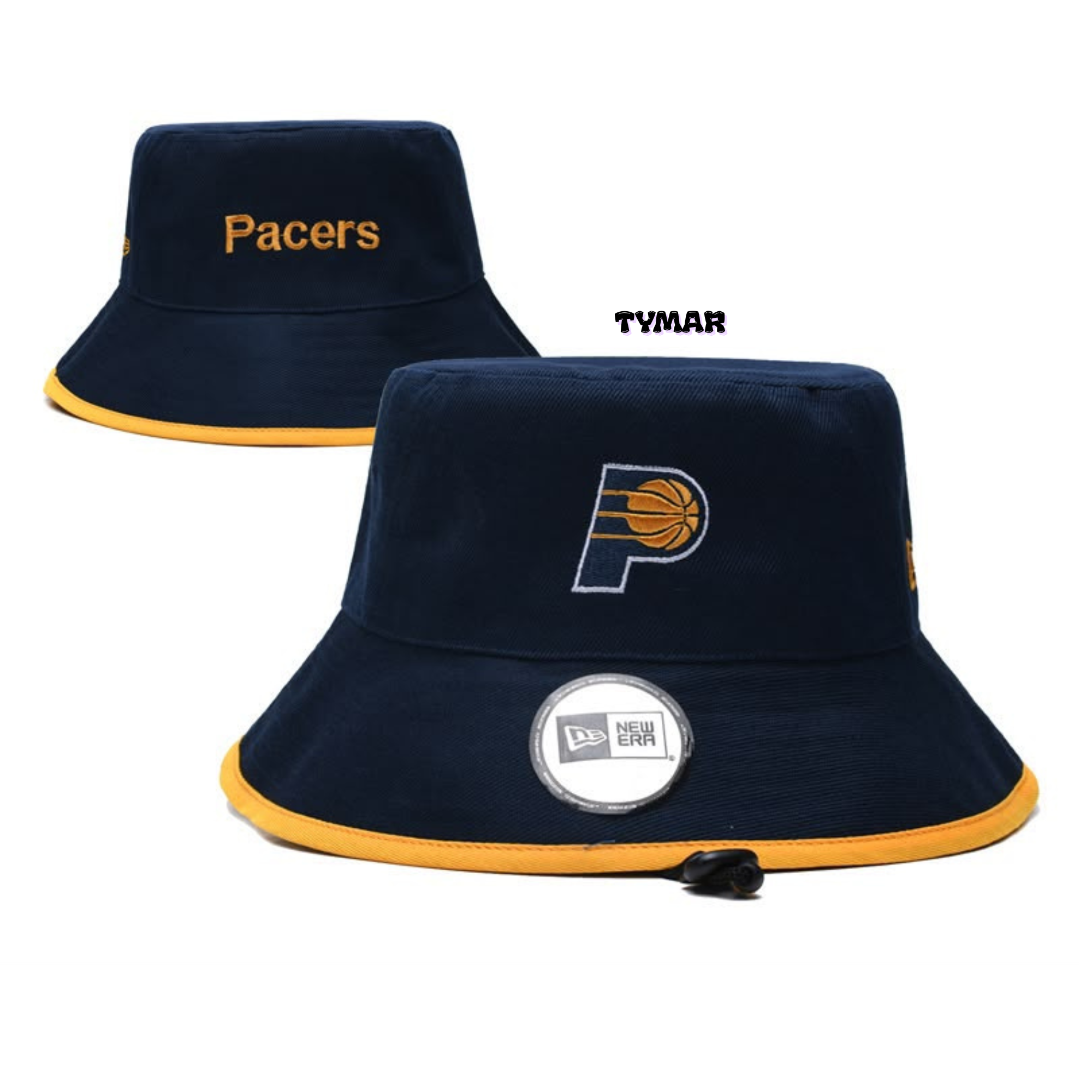 New Era Indiana Pacers "Midnight Navy" Drawstring Bucket Hat