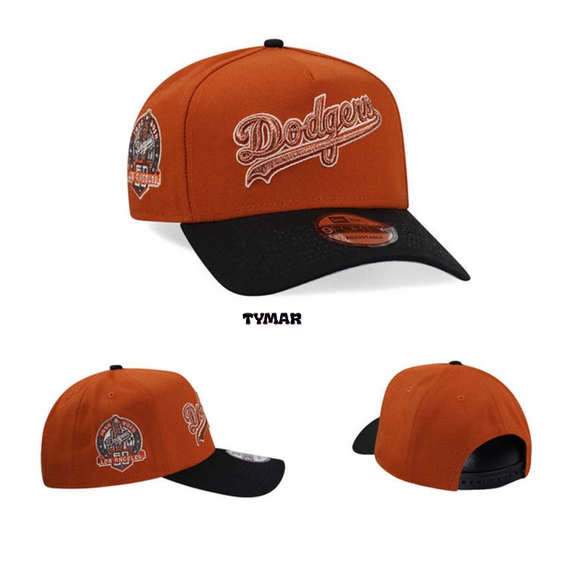New Era LA Dodgers "Rust Orange" 50th Anniversary A-Frame