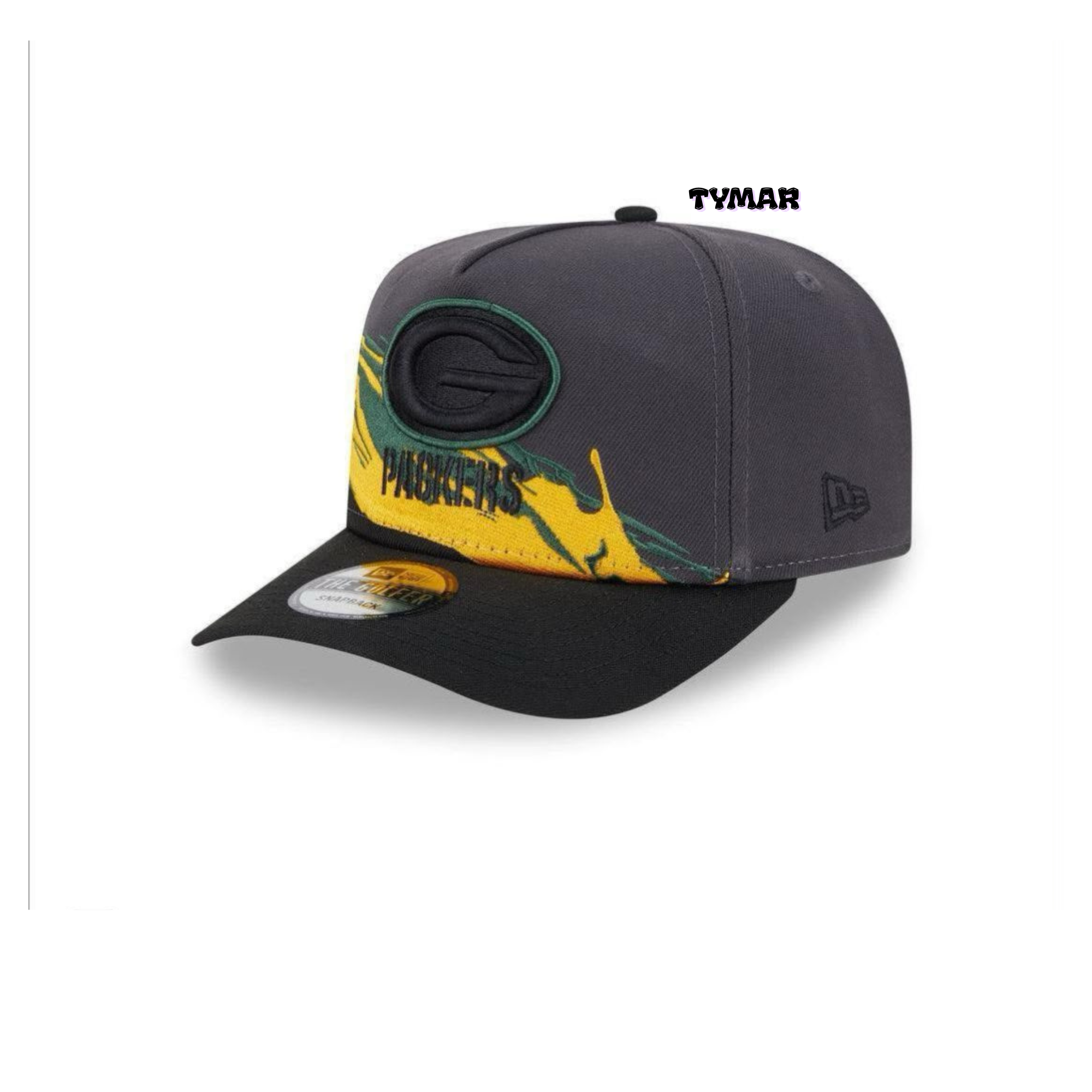 New Era Packers "Brushstroke Golfer" Graphite Snapback