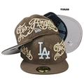 LA Dodgers "Mocha Cream Script" 59FIFTY Fitted Hat