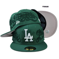 LA Dodgers "Forest Tonal Script" 59FIFTY Fitted Hat