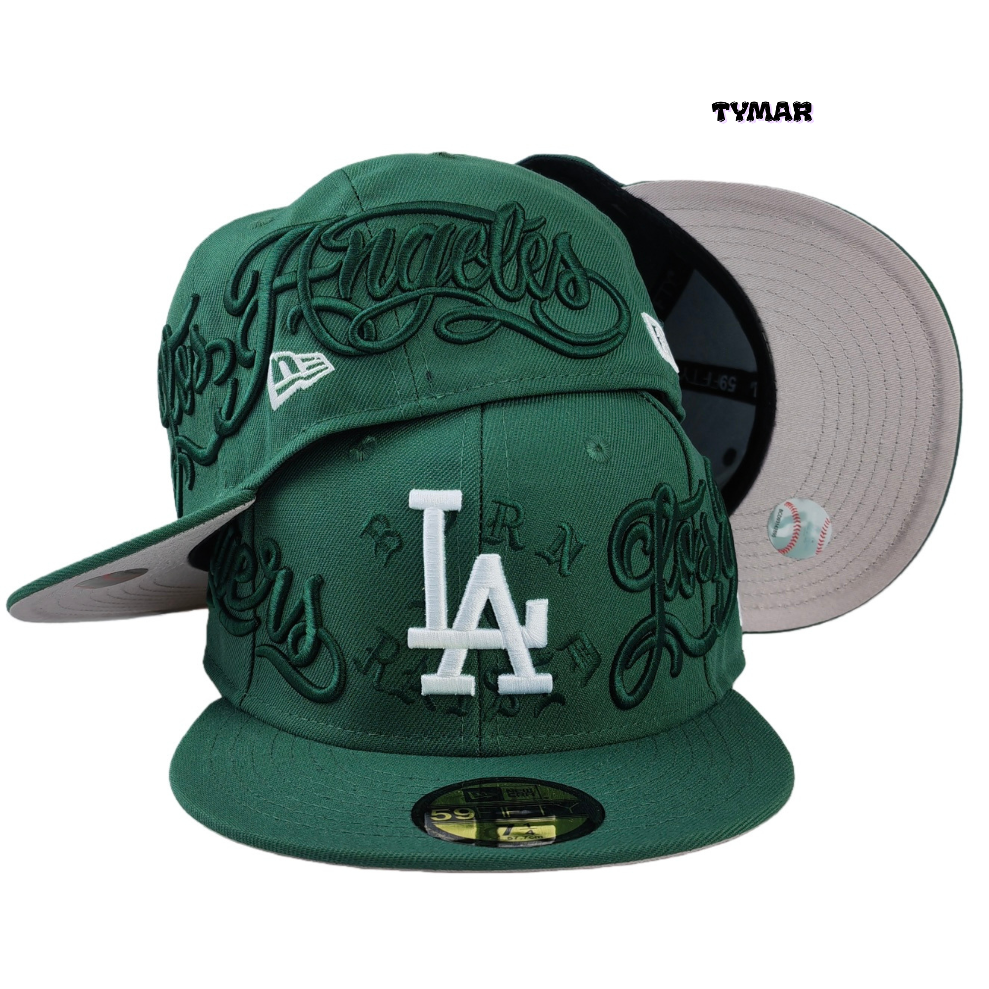 LA Dodgers "Forest Tonal Script" 59FIFTY Fitted Hat