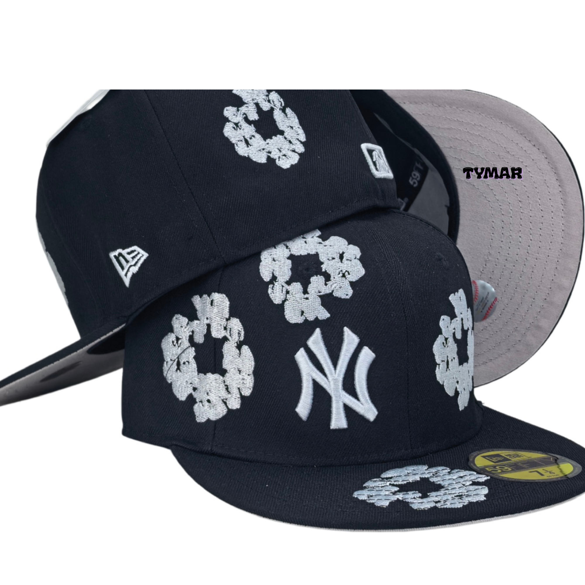 NY Yankees "Wreath Motif" Monochromatic 59FIFTY