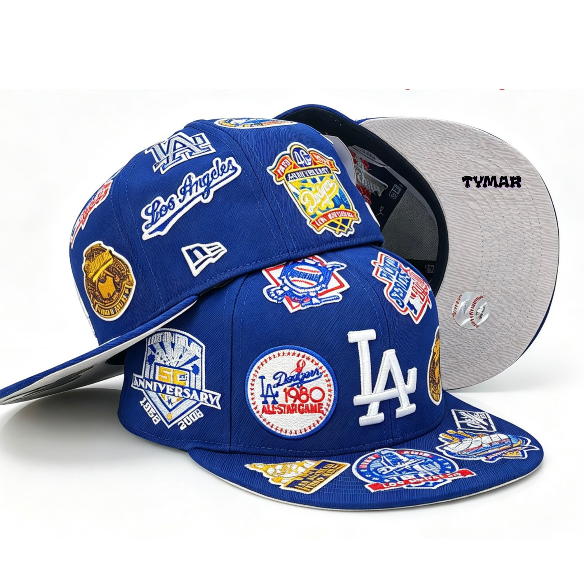LA Dodgers "All-Over Side Patch" 59FIFTY Fitted Hat